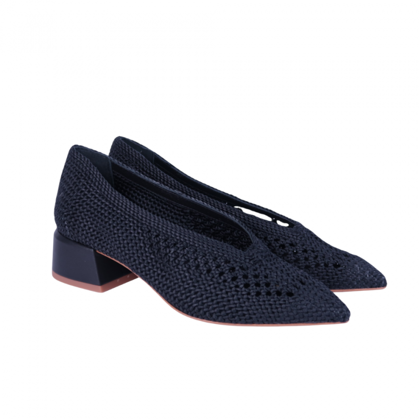 Zapato trenzado de Sept Store Negro 24355